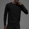 Idol Rundhals-Langarmshirt – Schwarz