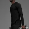 Idol Rundhals-Langarmshirt – Schwarz