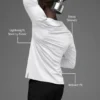 Idol Rundhals-Langarmshirt – Weiß