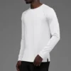 Idol Rundhals-Langarmshirt – Weiß