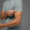Idol Rundhals-Shirt mit Kurzarmshirts – Lunar Grey