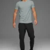 Idol Rundhals-Shirt mit Kurzarmshirts – Lunar Grey