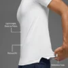 Idol Rundhals-Shirt mit Kurzarmshirts – Weiß