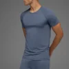 Idol Rundhals-T-Shirt mit Kurzarmshirts – Bluestone