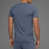 Idol Rundhals-T-Shirt mit Kurzarmshirts – Bluestone