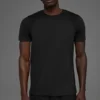 Idol Rundhals-T-Shirt mit Kurzarmshirts – Schwarz