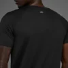 Idol Rundhals-T-Shirt mit Kurzarmshirts – Schwarz