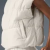 Incline Puffer-Weste – Elfenbein