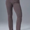 Jeansstrick-Hose mit High-Waist und ausgestelltem Bein – Raisinette/Schwarz
