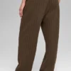Jogginghose mit geradem Bein und Nadelstreifen – Espresso-Nadelstreifen