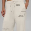 Jogginghose „New Class“ aus Wolle und Kaschmir – Bone Heather
