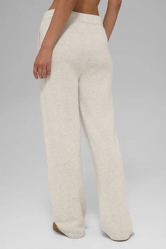 Jogginghose „New Class“ aus Wolle und Kaschmir – Bone Heather