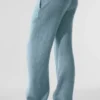 Jogginghose „New Class“ aus Wolle und Kaschmir – Celestial Blue Granite Heather