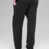 Jogginghose „New Class“ aus Wolle und Kaschmir mit High-Waist-Taille – Schwarz