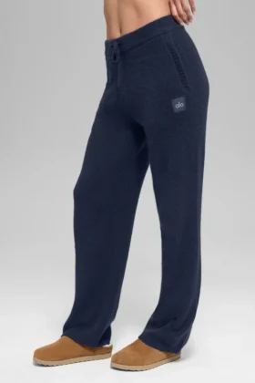 Jogginghose „New Class“ aus Wolle und Kaschmir – Navy