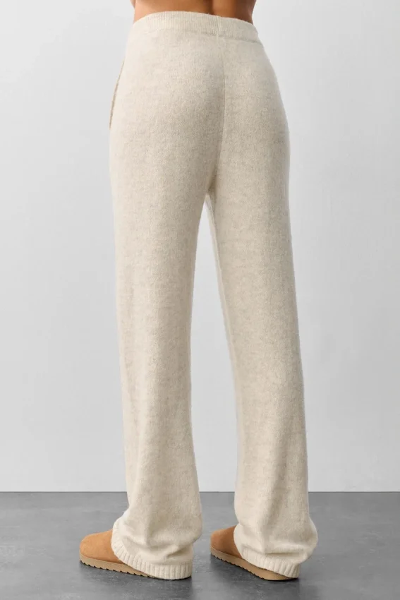 Jogginghose „New Class“ aus Wolle und Kaschmir – Oatmeal Heather
