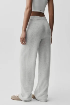 Jogginghose „New Class“ aus Wolle und Kaschmir – White Heather