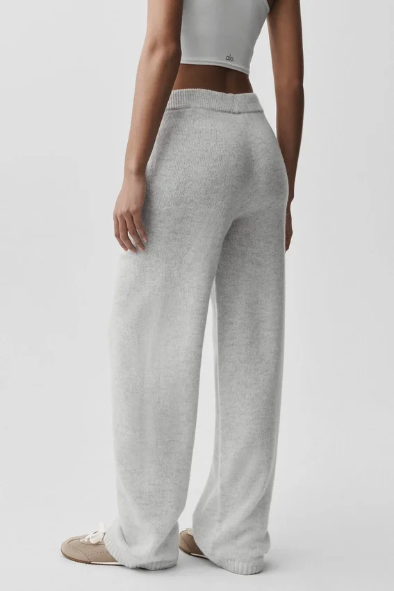 Jogginghose „New Class“ aus Wolle und Kaschmir – White Heather