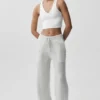 Jogginghose „New Class“ aus Wolle und Kaschmir – White Heather