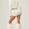 Kaschmir-High-Waist-Shorts „Embrace“ – Ivory