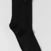 Kaschmir-Netzsocken – Schwarz