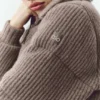 Kaschmir-Northstar-Pullover-Daunenjacke – Alpine Cocoa Heather