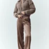 Kaschmir-Northstar-Pullover-Daunenjacke – Alpine Cocoa Heather