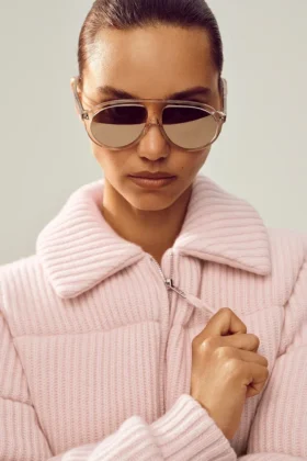 Kaschmir-Northstar-Pullover-Puffer – Frosted Pink