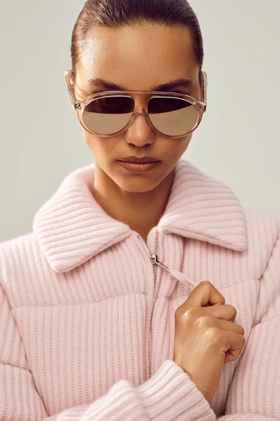 Kaschmir-Northstar-Pullover-Puffer – Frosted Pink
