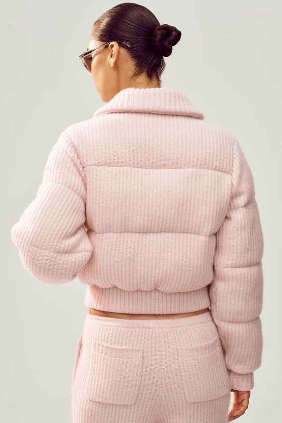 Kaschmir-Northstar-Pullover-Puffer – Frosted Pink