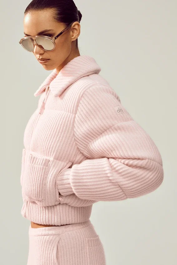 Kaschmir-Northstar-Pullover-Puffer – Frosted Pink