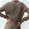 Kaschmir-Polo „Northstar“ – Alpine Cocoa Heather