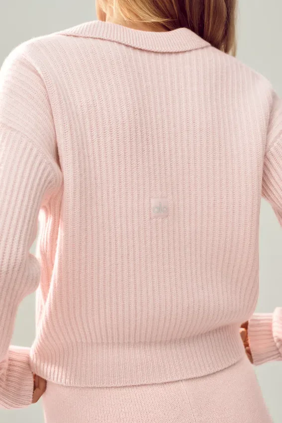 Kaschmir-Polo „Northstar“ – Frosted Pink
