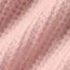 Kaschmir-Polo-Shirt mit Plüsch-Waffelstruktur – Pink Quartz
