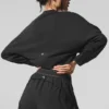 Kroppter Sway-Pullover mit Rundhalsausschnitt – Schwarz