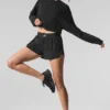Kroppter Sway-Pullover mit Rundhalsausschnitt – Schwarz