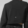 Kroppter Sway-Pullover mit Rundhalsausschnitt – Schwarz