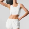 Kropptes Sport Star Top – Weiß