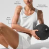 Kropptes Sport Star Top – Weiß