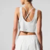 Kropptes Sport Star Top – Weiß