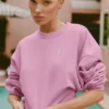 Kürzer „Accolade“-Pullover mit Rundhalsausschnitt – Candy-Heart-Pink