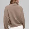 Kürzer „New Class“-Rollkragen-Pullover aus Wolle und Kaschmir – Chai Latte