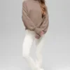 Kürzer „New Class“-Rollkragen-Pullover aus Wolle und Kaschmir – Chai Latte