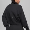 Kürzer „New Class“-Rollkragen-Pullover aus Wolle und Kaschmir – Schwarz