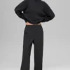 Kürzer „New Class“-Rollkragen-Pullover aus Wolle und Kaschmir – Schwarz