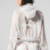 Kürzere „Game Time“-Jacke mit durchgehendem Reißverschluss – Weiß