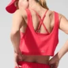 Kürziges Sport Star Top – Candy Red