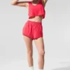 Kürziges Sport Star Top – Candy Red
