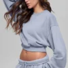 Kürzliches „Accolade“-Shirt mit Rundhalsausschnitt – Winter Frost