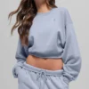 Kürzliches „Accolade“-Shirt mit Rundhalsausschnitt – Winter Frost